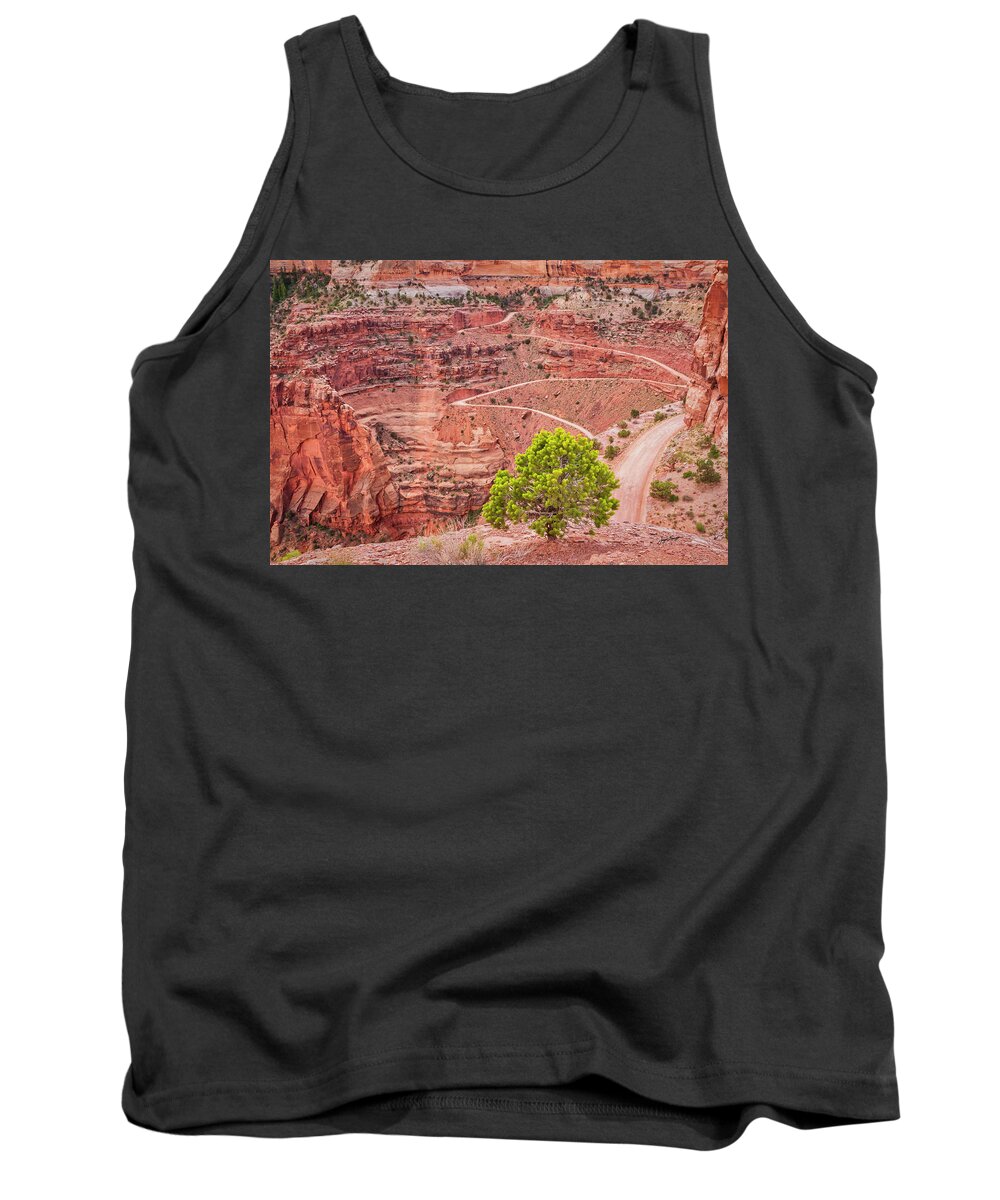 Shafer Canyon Overlook Tank Top featuring the photograph Shafer Canyon by Jurgen Lorenzen
