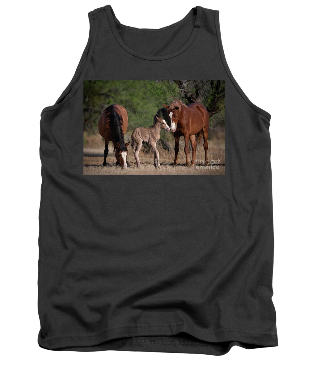 Cute Tank Top featuring the photograph Sibling Love by Shannon Hastings