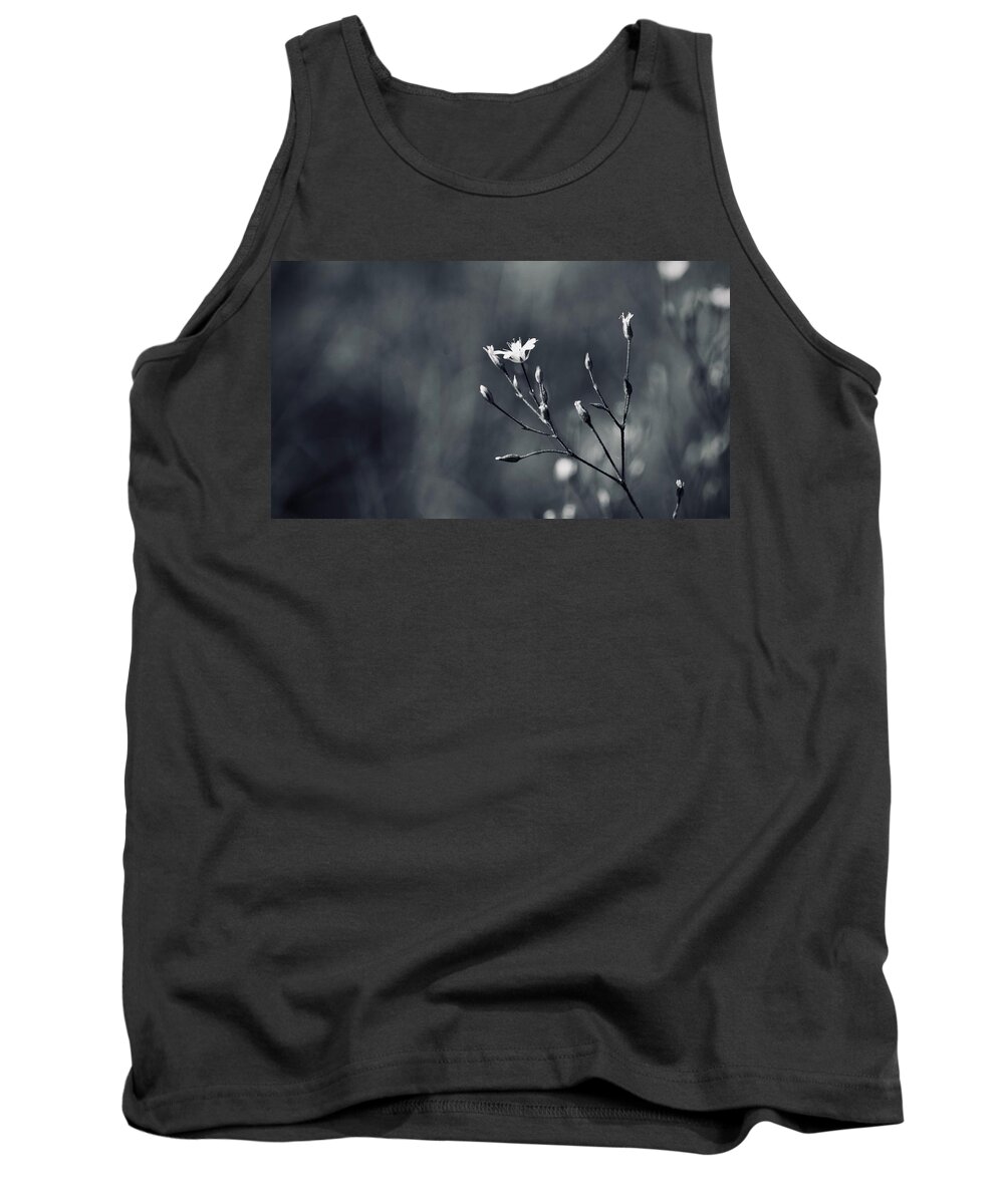 White Flower Tank Top featuring the photograph Simple Bloom by Amee Cave