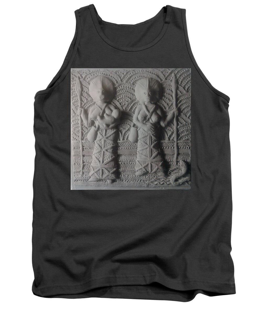 Wawilak Tank Top featuring the painting The Wawilak Sisters Ancestral Creation Spirit Beings of Australia by James RODERICK