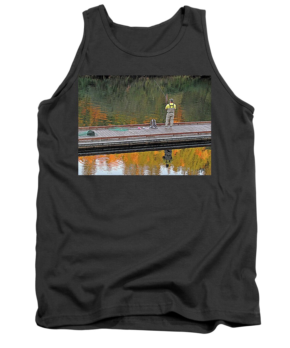 Fishing Tank Top featuring the photograph Skunked by Suzy Piatt