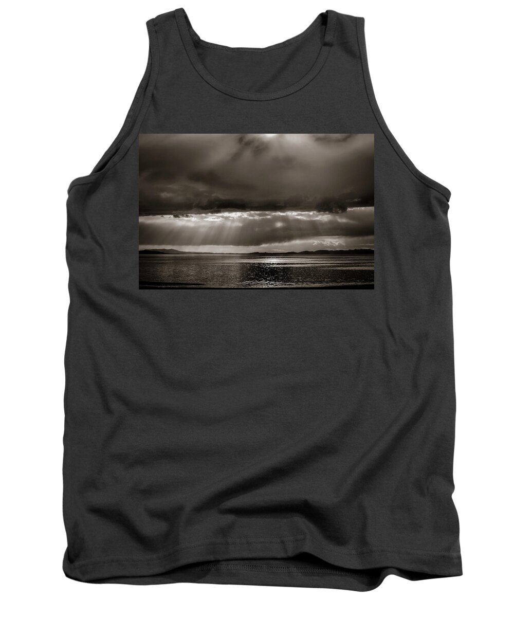 Water Reflection Tank Top featuring the photograph Somber View by Dirk Johnson