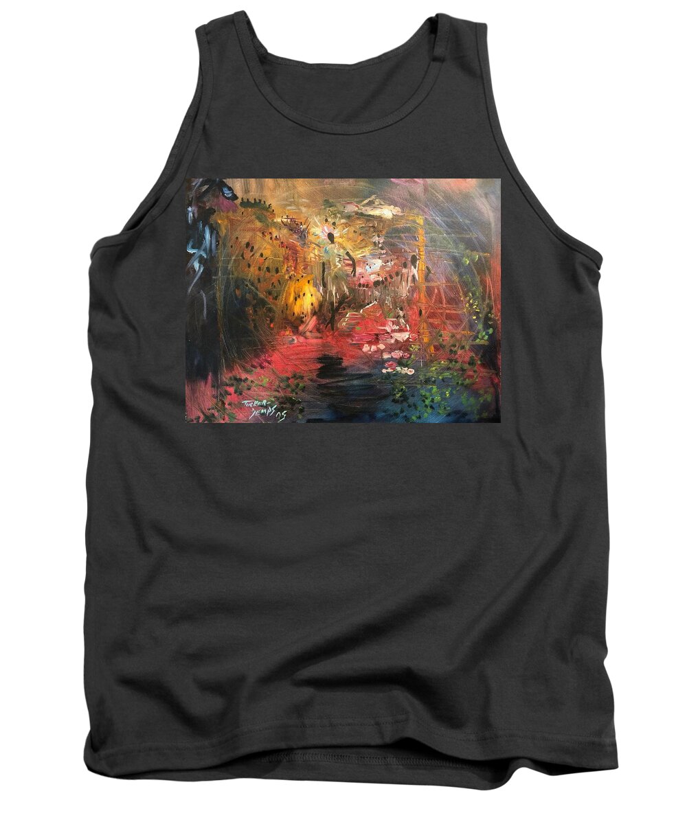 Spiritual Tank Top featuring the painting Soul Sister by Julie TuckerDemps