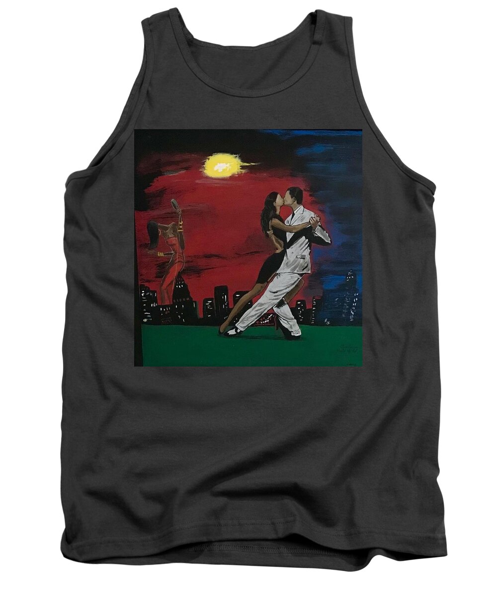  Tank Top featuring the painting Soul Tango by Charles Young