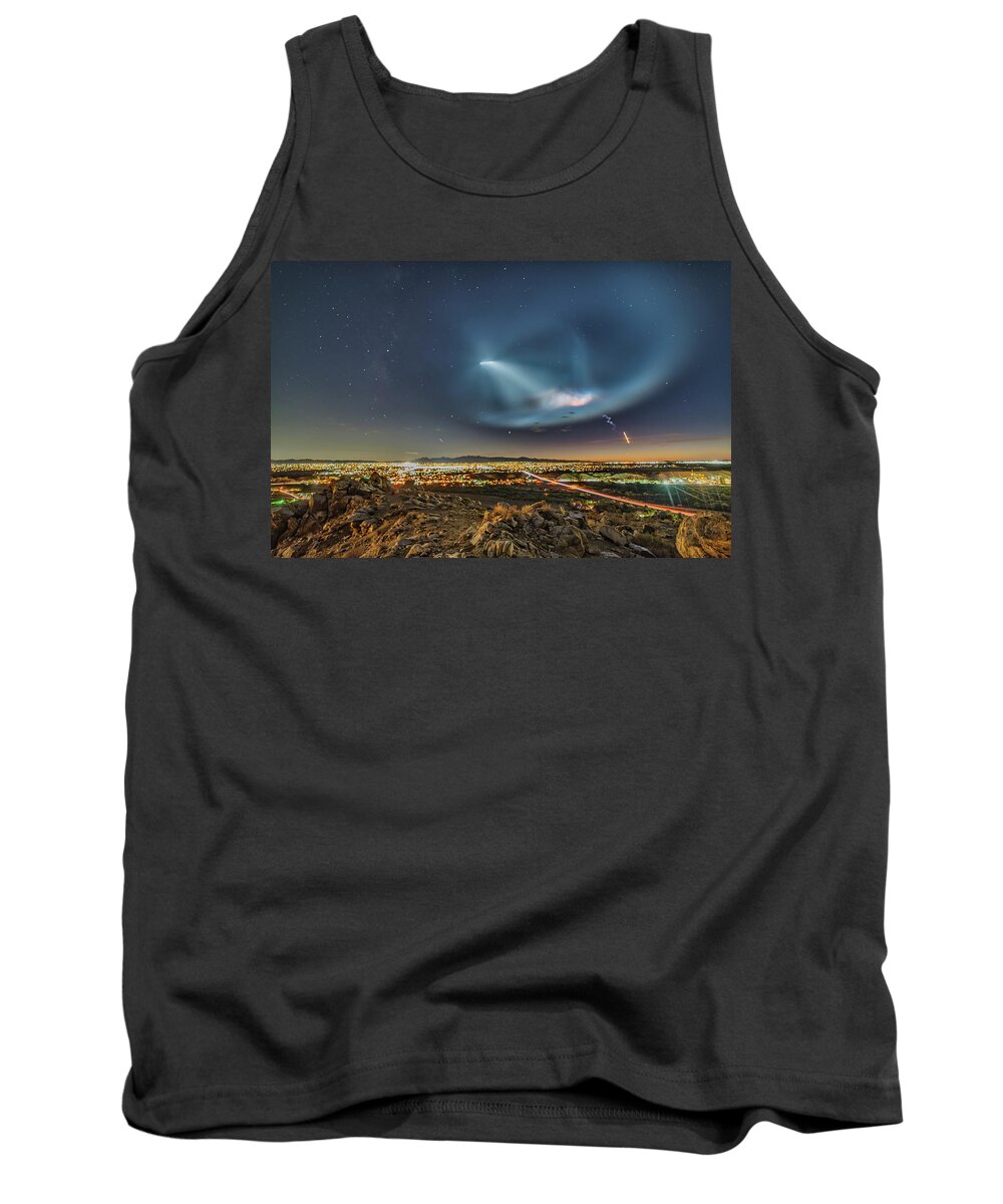 Space X Tank Top featuring the photograph SpaceX Launch 2018 by Daniel Hayes
