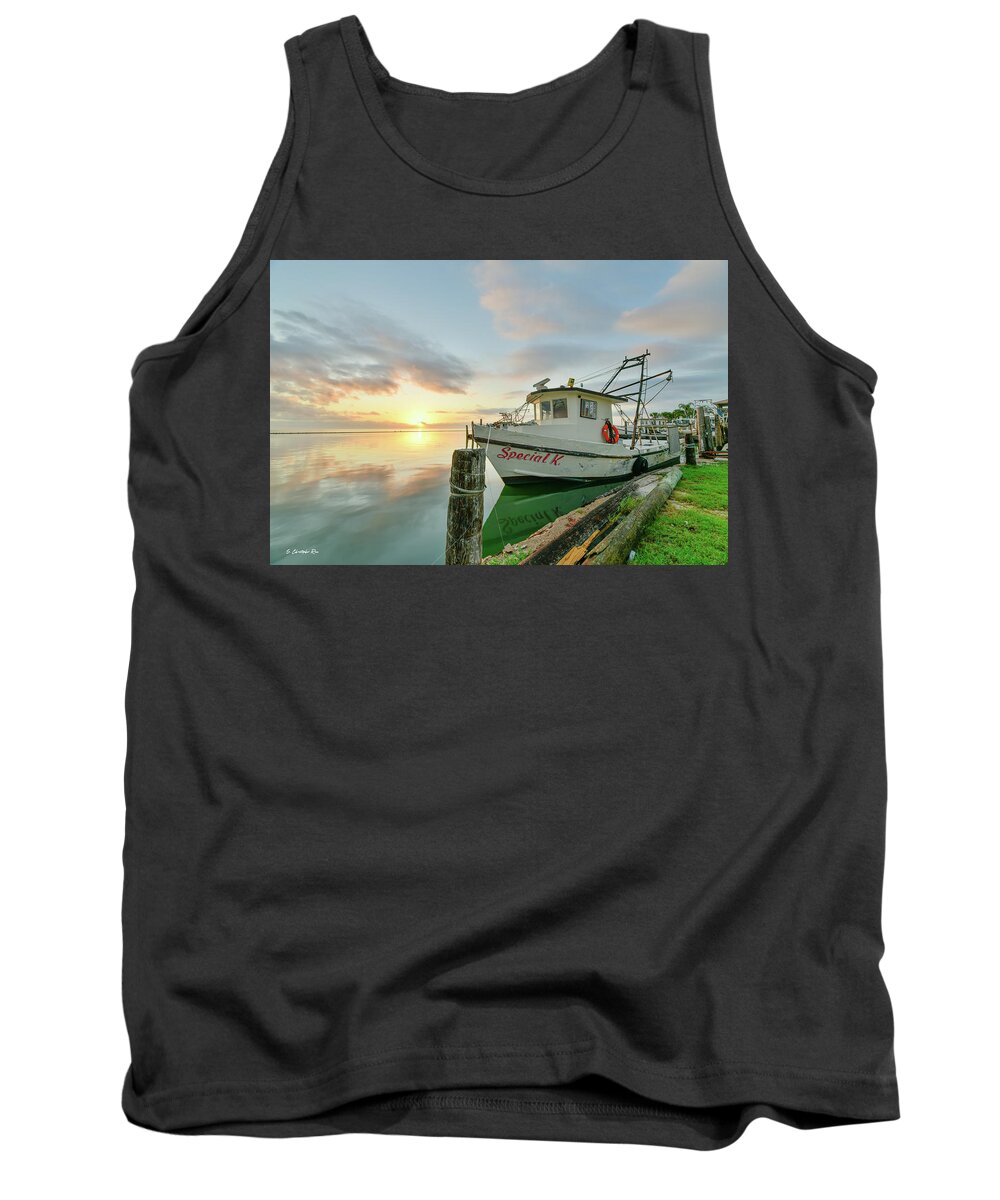 Boats Tank Top featuring the photograph Special K in the Morning by Christopher Rice