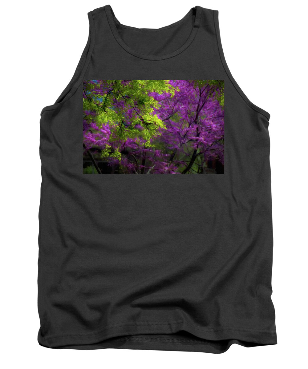 Purple Tank Top featuring the photograph Spring Arrives by Jim Signorelli
