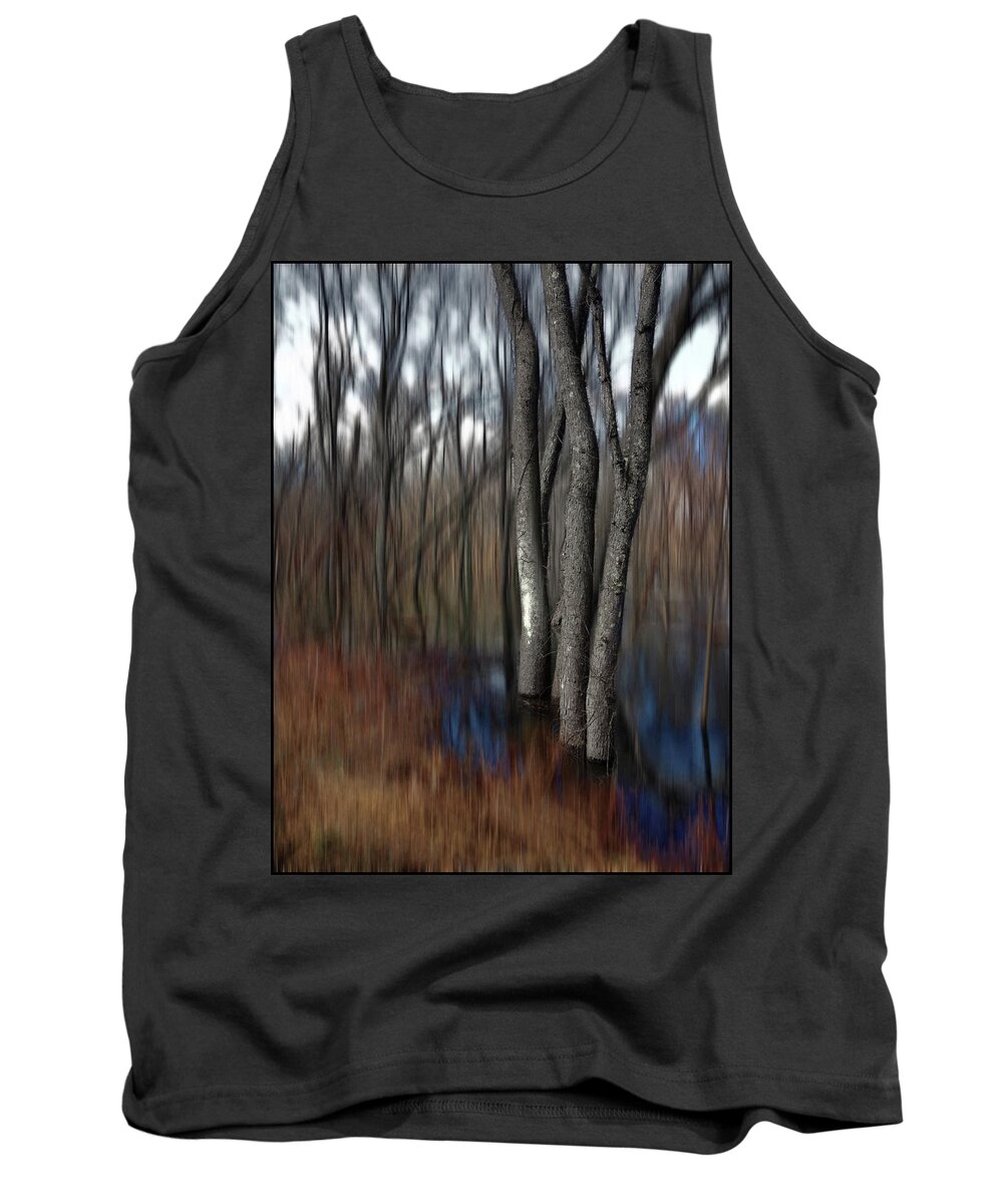 Manipulated Color Image Tank Top featuring the photograph Spring Colors in a Floodplain Forest by Wayne King