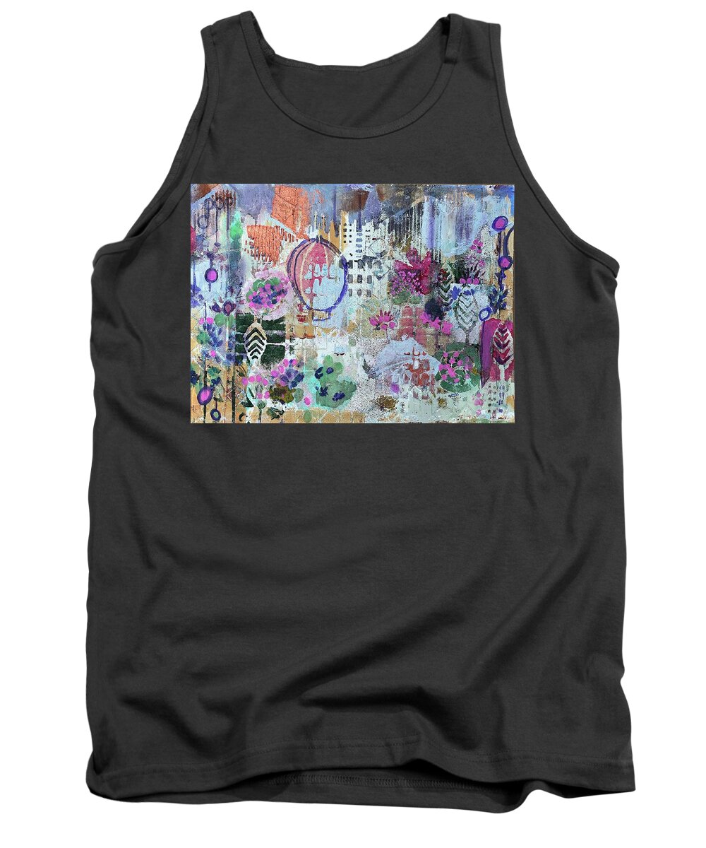  Tank Top featuring the painting Spring Festivals by Tommy McDonell