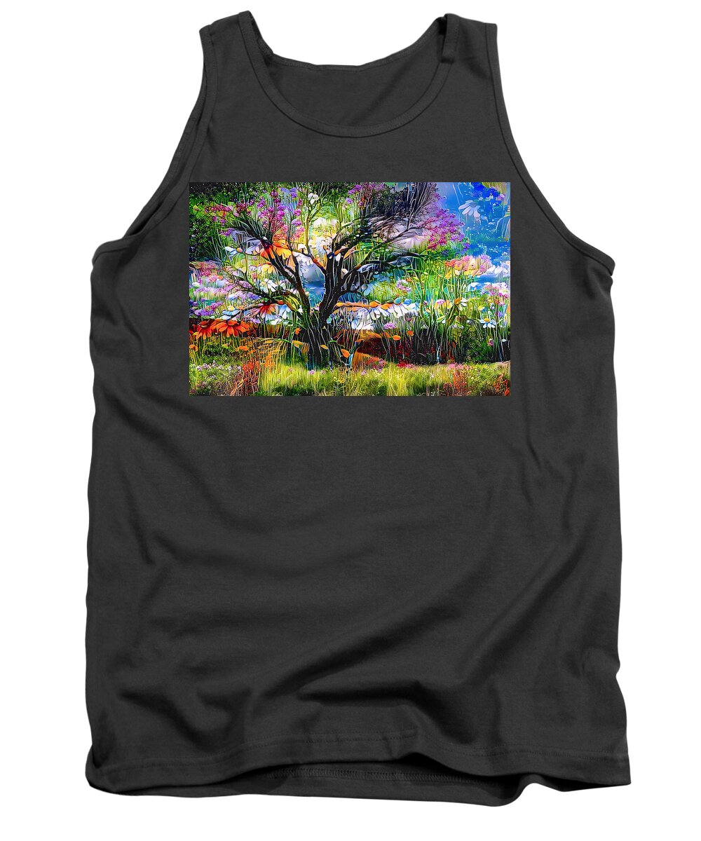 Tree Tank Top featuring the photograph Spring Has Sprung by Debra Kewley