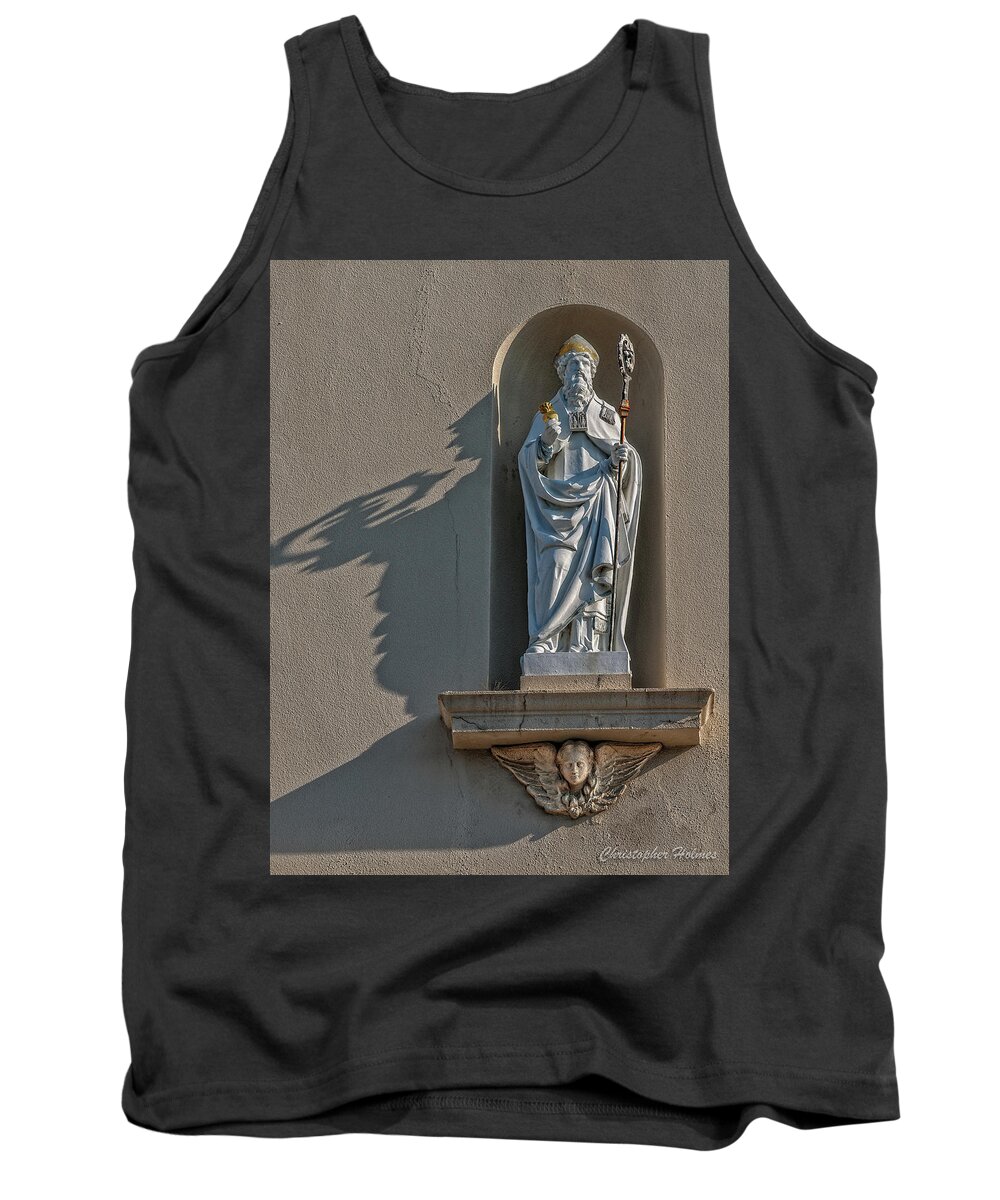 Saint Augustine Tank Top featuring the photograph St. Augustine of Hippo by Christopher Holmes