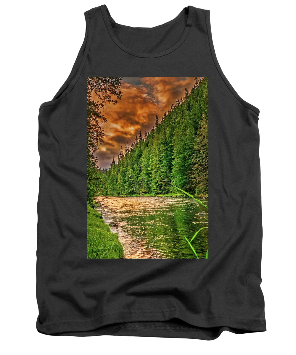 River Tank Top featuring the photograph St. Joe River by Dan Eskelson