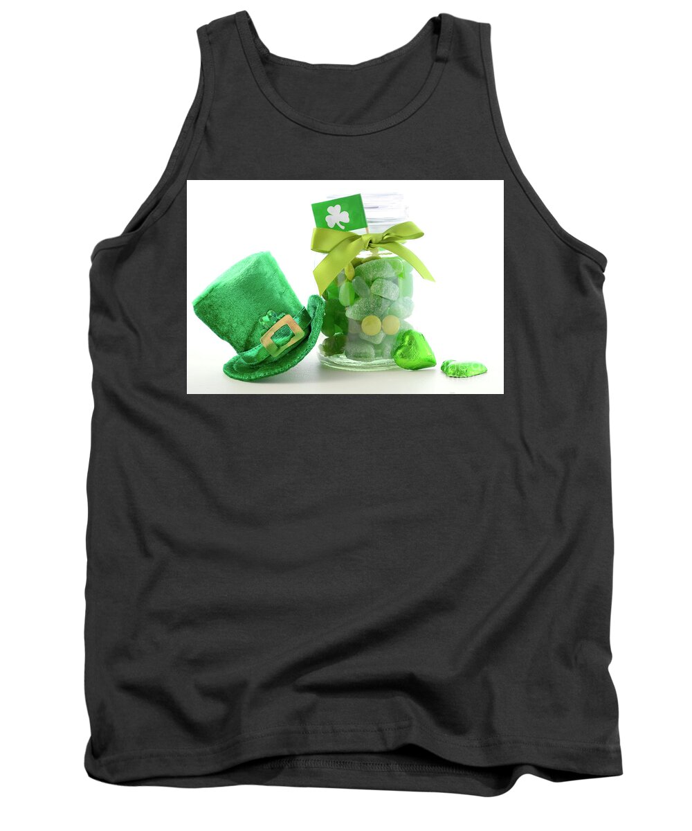 Candy Tank Top featuring the photograph St Patricks Day Candy by Milleflore Images