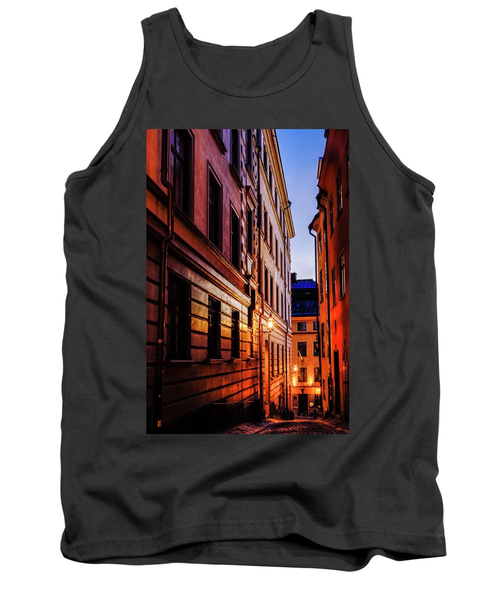 Europe Tank Top featuring the photograph Stockholm Old Town by Alexander Farnsworth