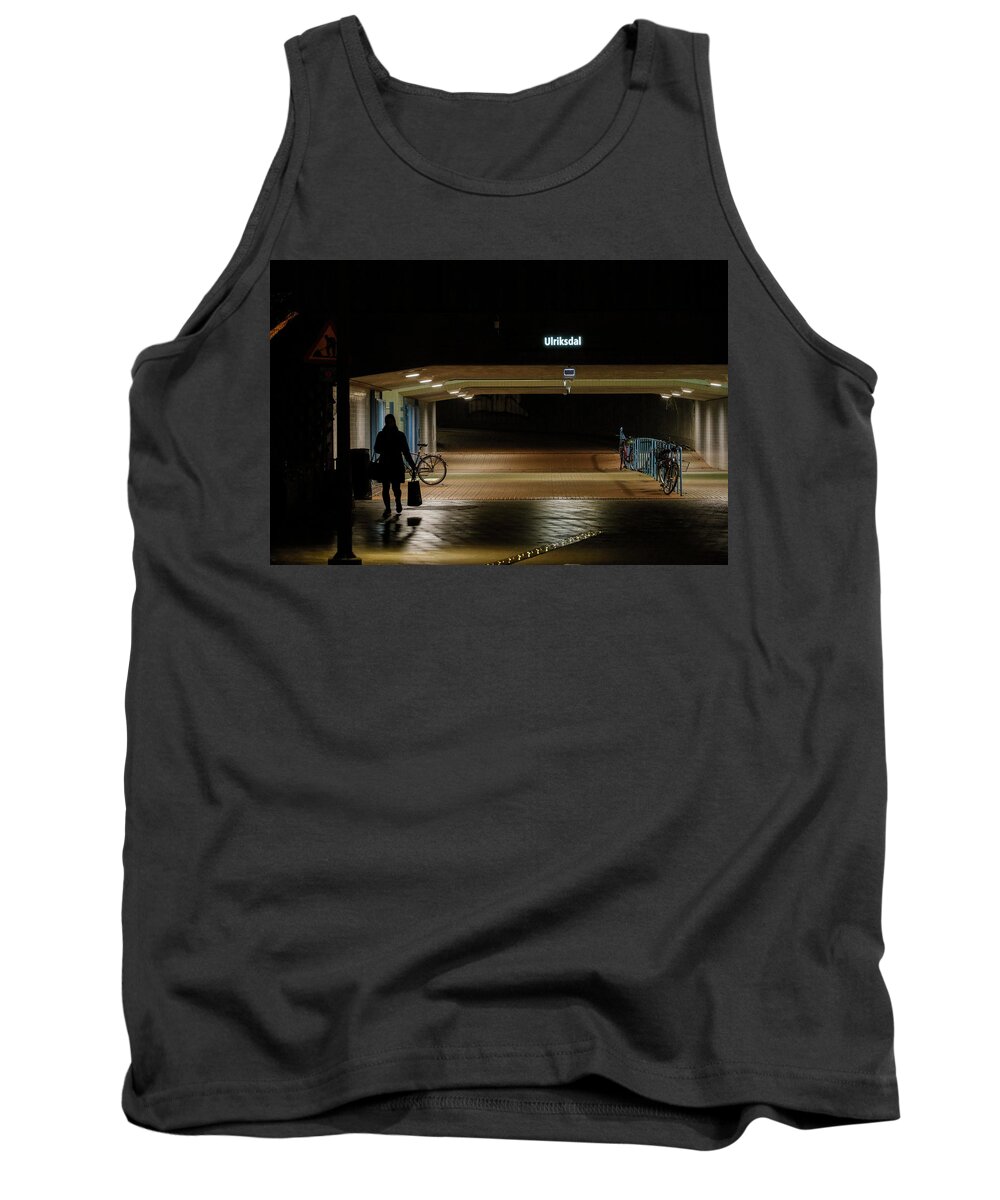 Architecture Tank Top featuring the photograph Stockholm underpass by Alexander Farnsworth