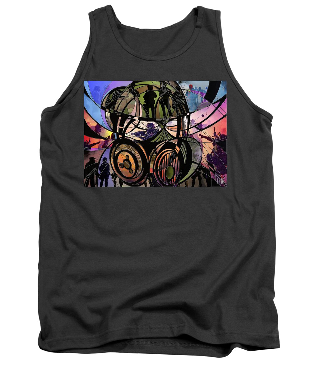 Soldiers Tank Top featuring the digital art Storm Trumpers by Lynellen Nielsen