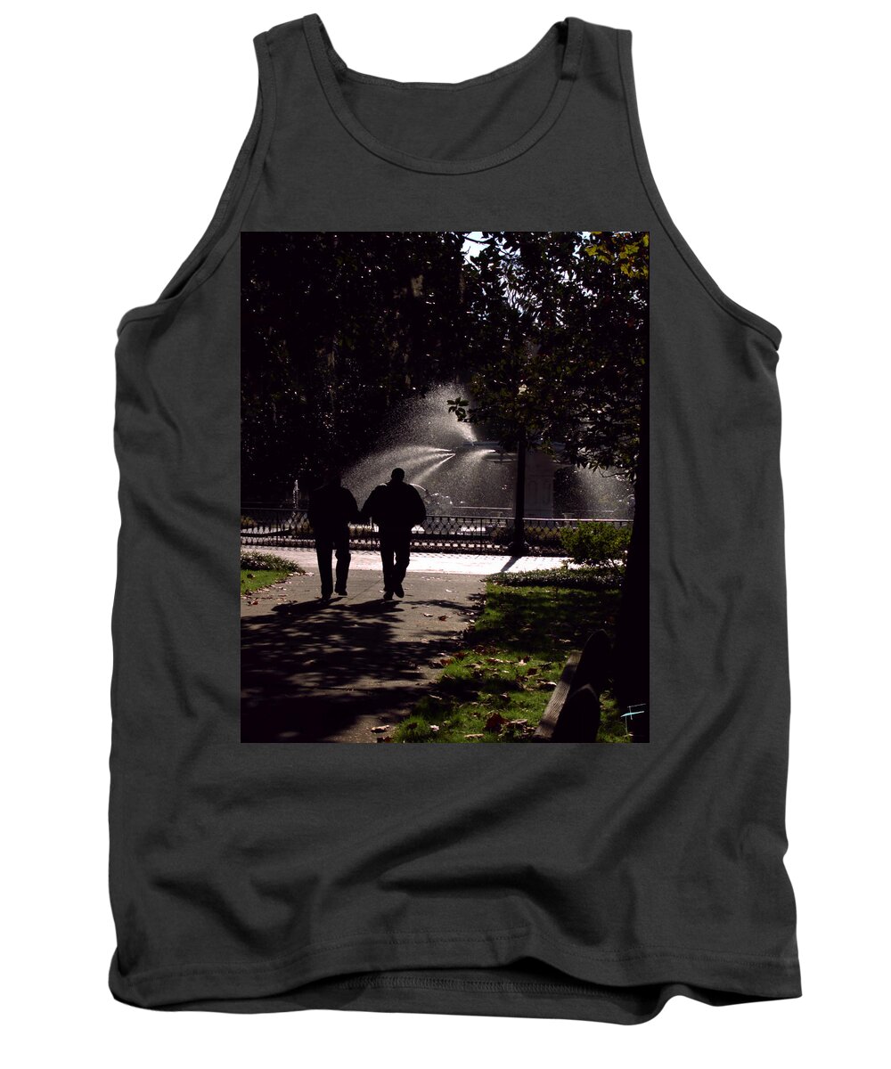 Forsyth Park Tank Top featuring the photograph Stroll in the Park by Theresa Fairchild
