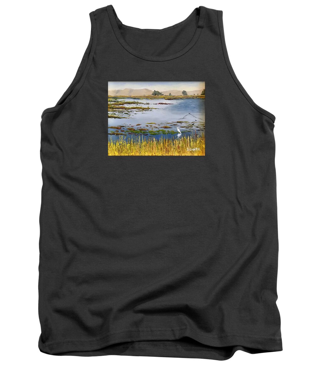 Suisun Bay Tank Top featuring the painting Suisun Bay by Shawn Smith