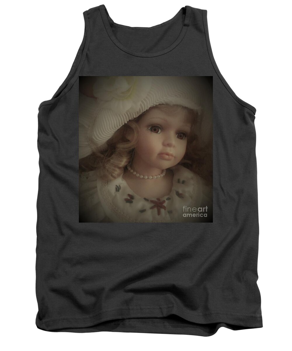 Doll Tank Top featuring the photograph Sunday Rose like's to Pose by Julie Grimshaw