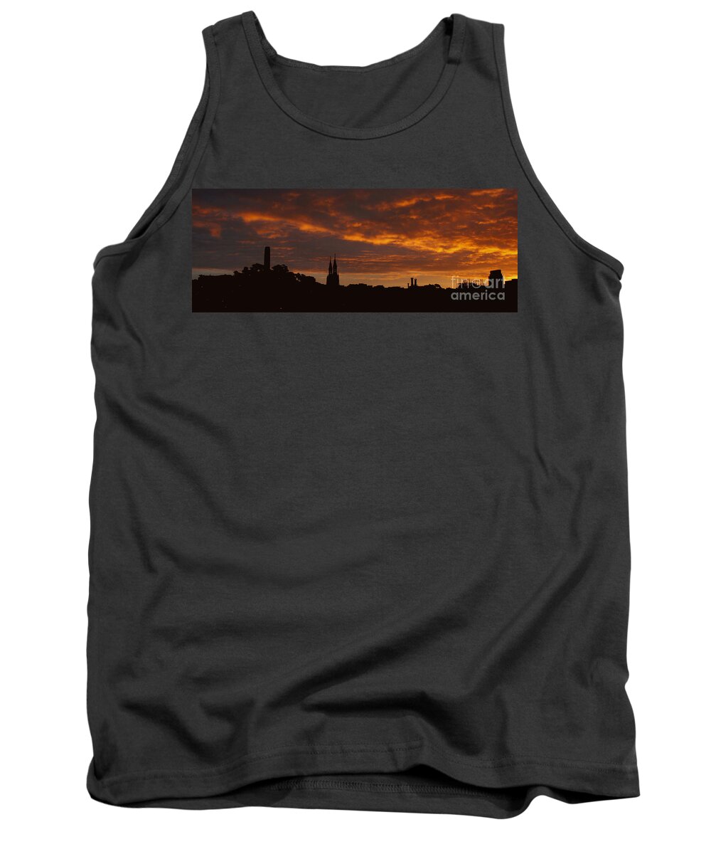 Sunrise Tank Top featuring the photograph Sunrise over Coit Tower by fototaker Tony