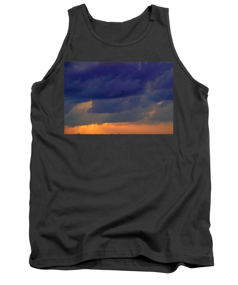 Clouds Tank Top featuring the photograph Sunset 3 by AE Jones