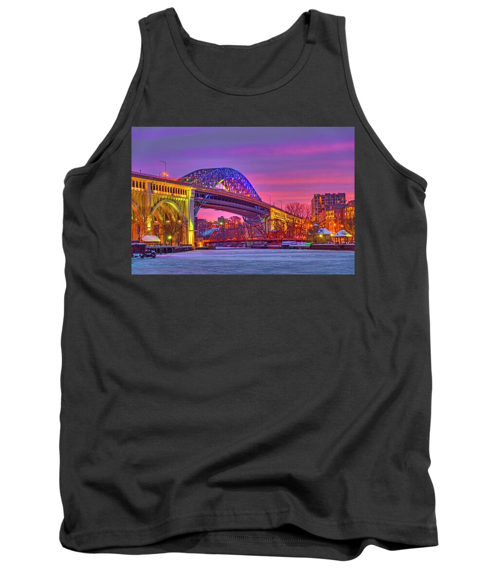 Sunset At Settlers Landing Tank Top featuring the photograph Sunset at Settlers Landing by Carolyn Hall