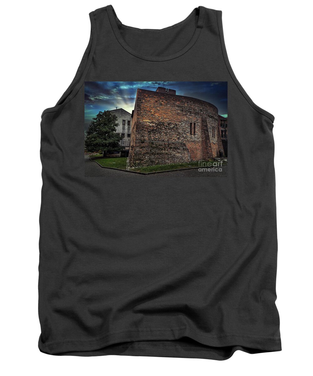 Oderzo Tank Top featuring the photograph Sunset over the old prison by The P