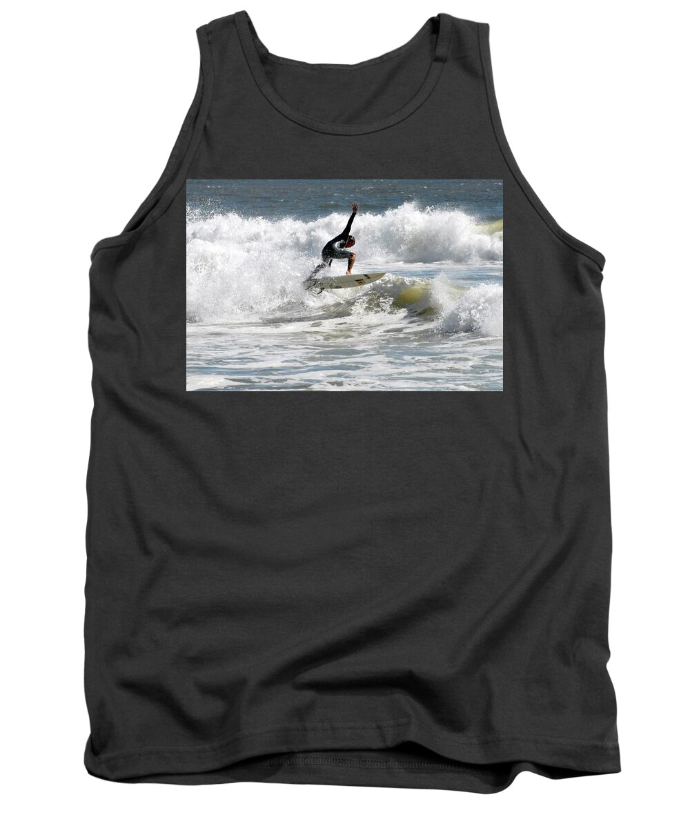 Surfer  Tank Top featuring the photograph Surfing 568 by Joyce StJames