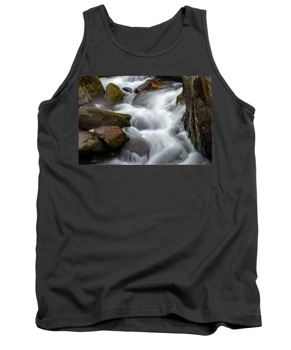 Waterfall Tank Top featuring the photograph Swallow Falls waterfall by Gareth Parkes