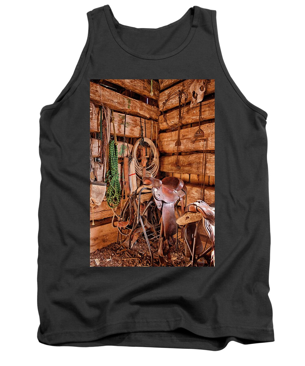 Rope Tank Top featuring the photograph Tack Corner by Elin Skov Vaeth