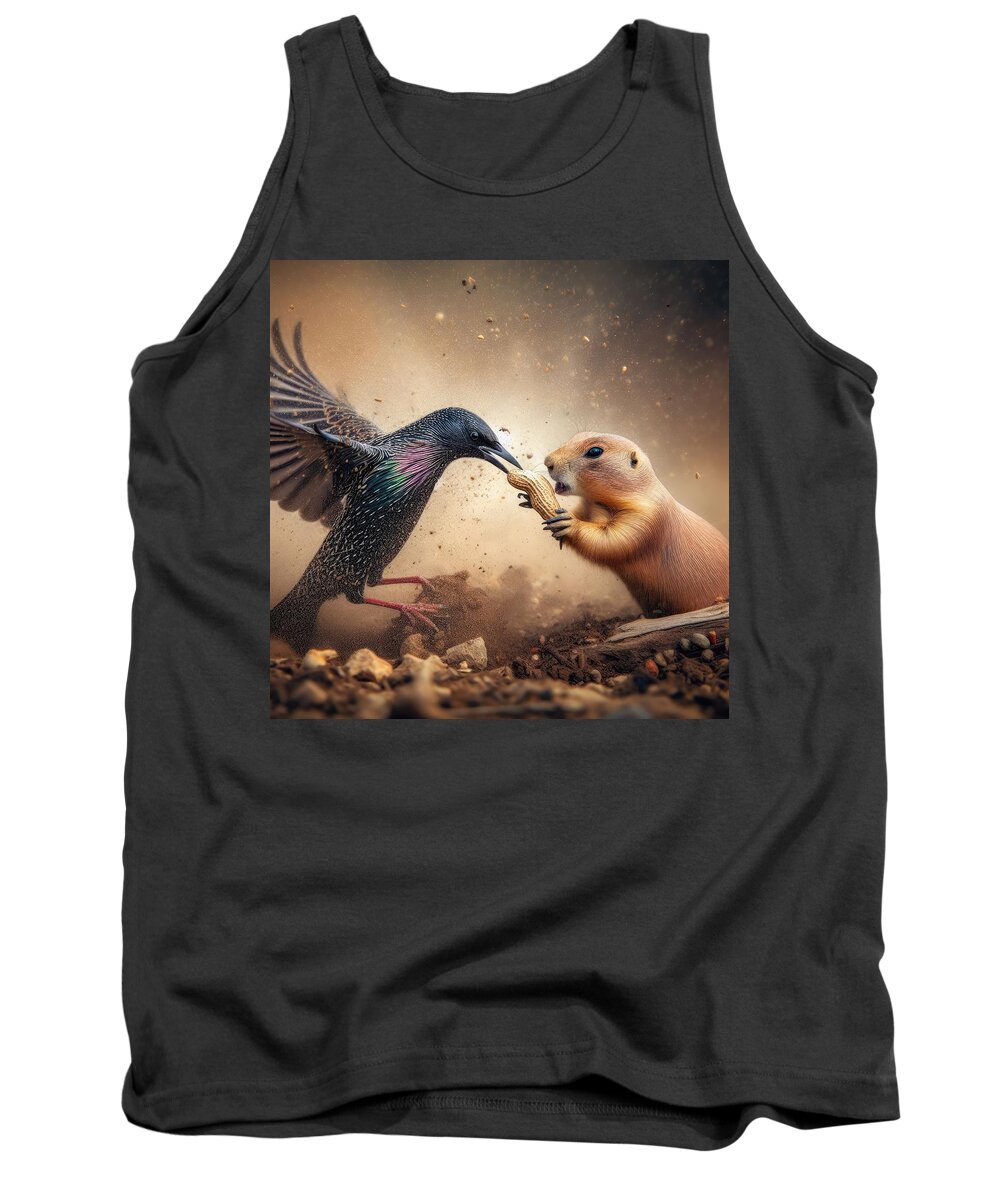 Starling Tank Top featuring the photograph Tales of the Outdoors by Bill and Linda Tiepelman