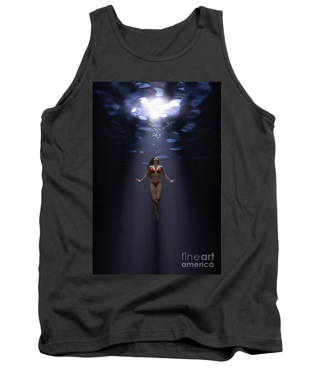 Clayton Tank Top featuring the digital art The Depths by Clayton Bastiani