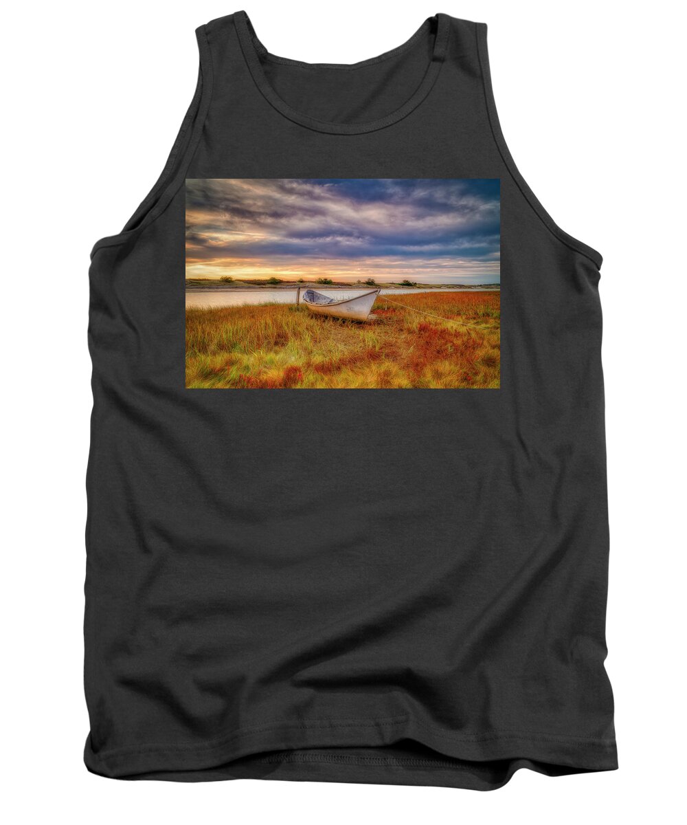 Dory Tank Top featuring the photograph The Dory by Penny Polakoff