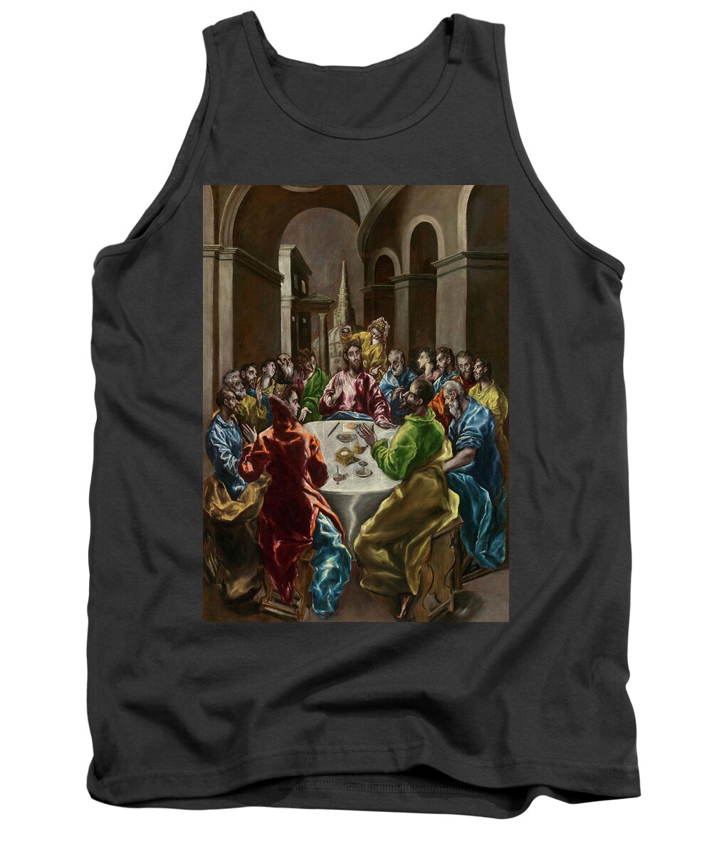 El Greco Tank Top featuring the painting The Feast in the House of Simon, 1608-1614 by El Greco