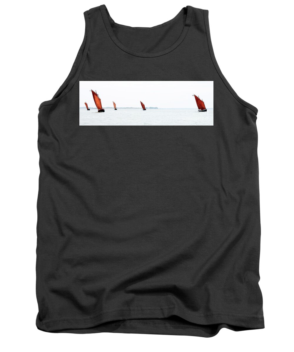Activity Tank Top featuring the photograph The five sinagots by Frederic Bourrigaud