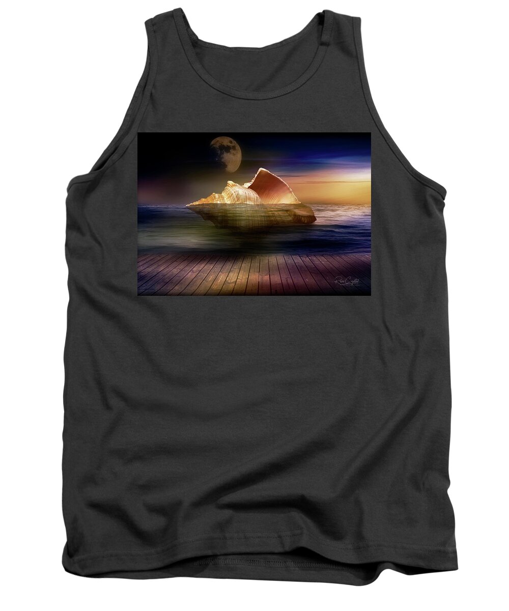 Seashells Tank Top featuring the photograph The Great Seashell Sailing Ship by Rene Crystal