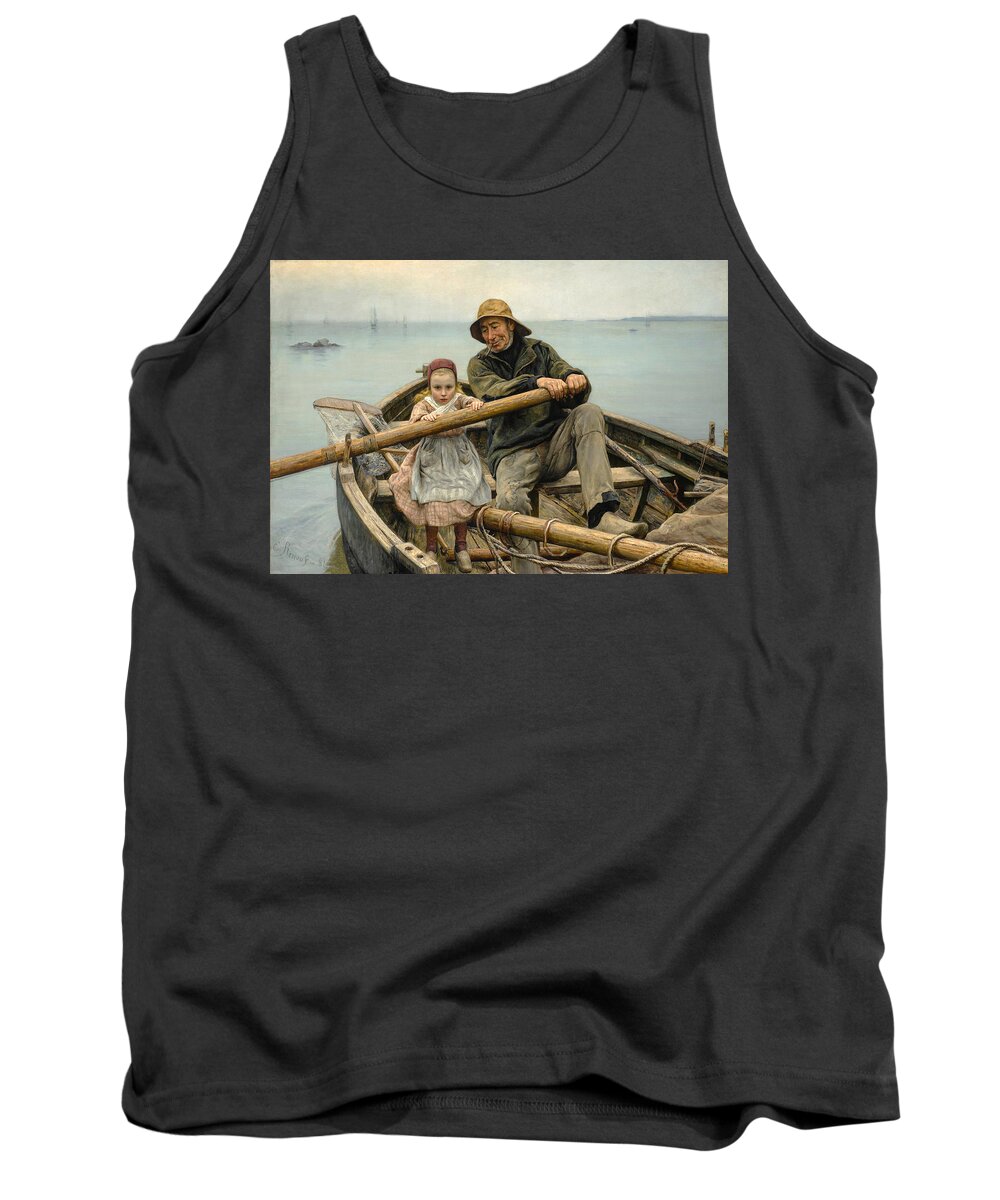 Emile Renouf Tank Top featuring the painting The helping Hand by Emile Renouf