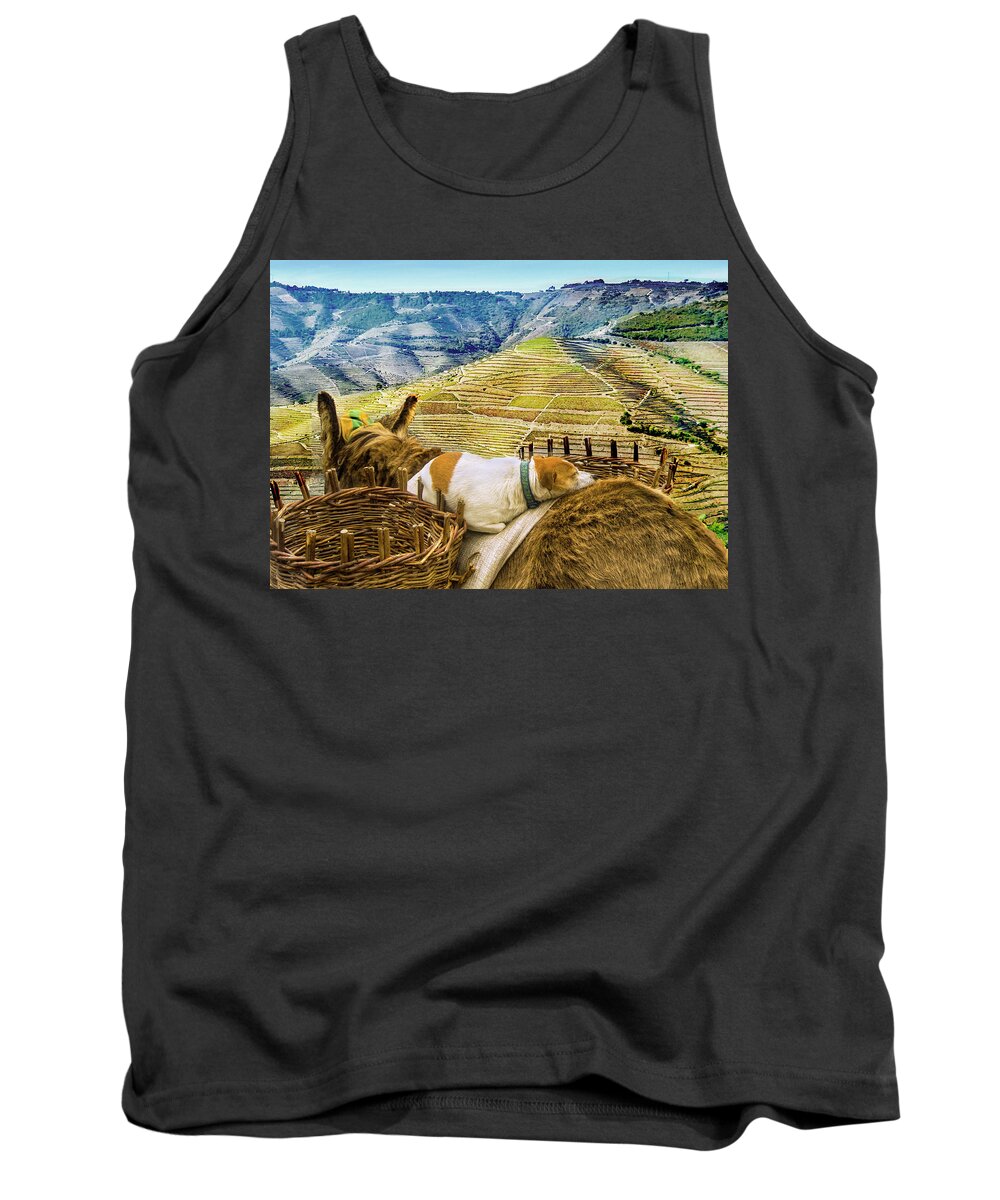 Animal Art Tank Top featuring the photograph The Hitchhiker by Edward Shmunes