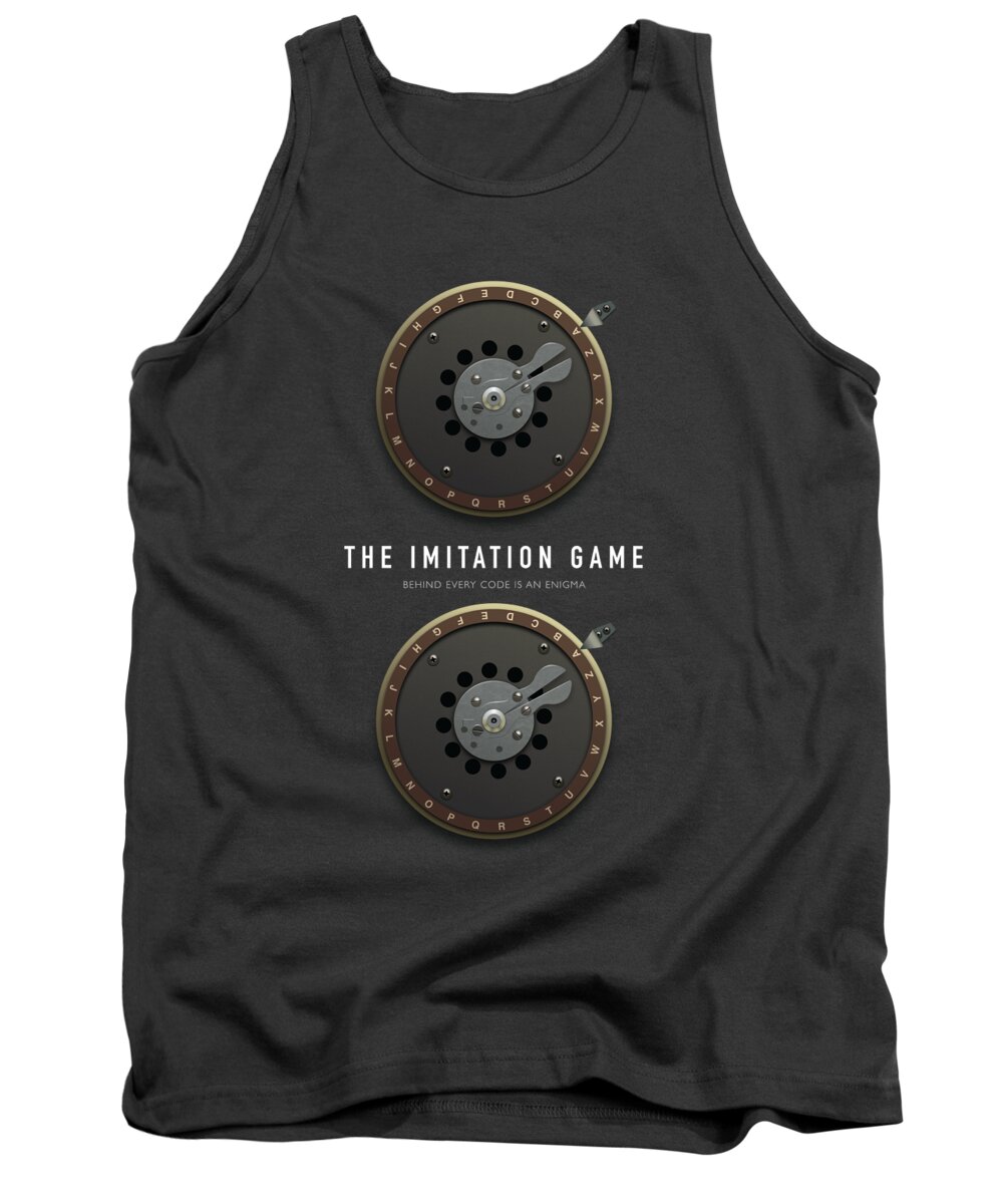 The Imitation Game Tank Top featuring the digital art The Imitation Game - Alternative Movie Poster by Movie Poster Boy