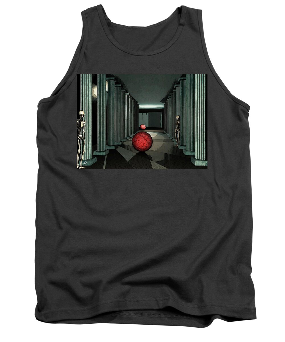 Surreal Tank Top featuring the digital art The Inexplicable Oddness of Dreaming by John Alexander