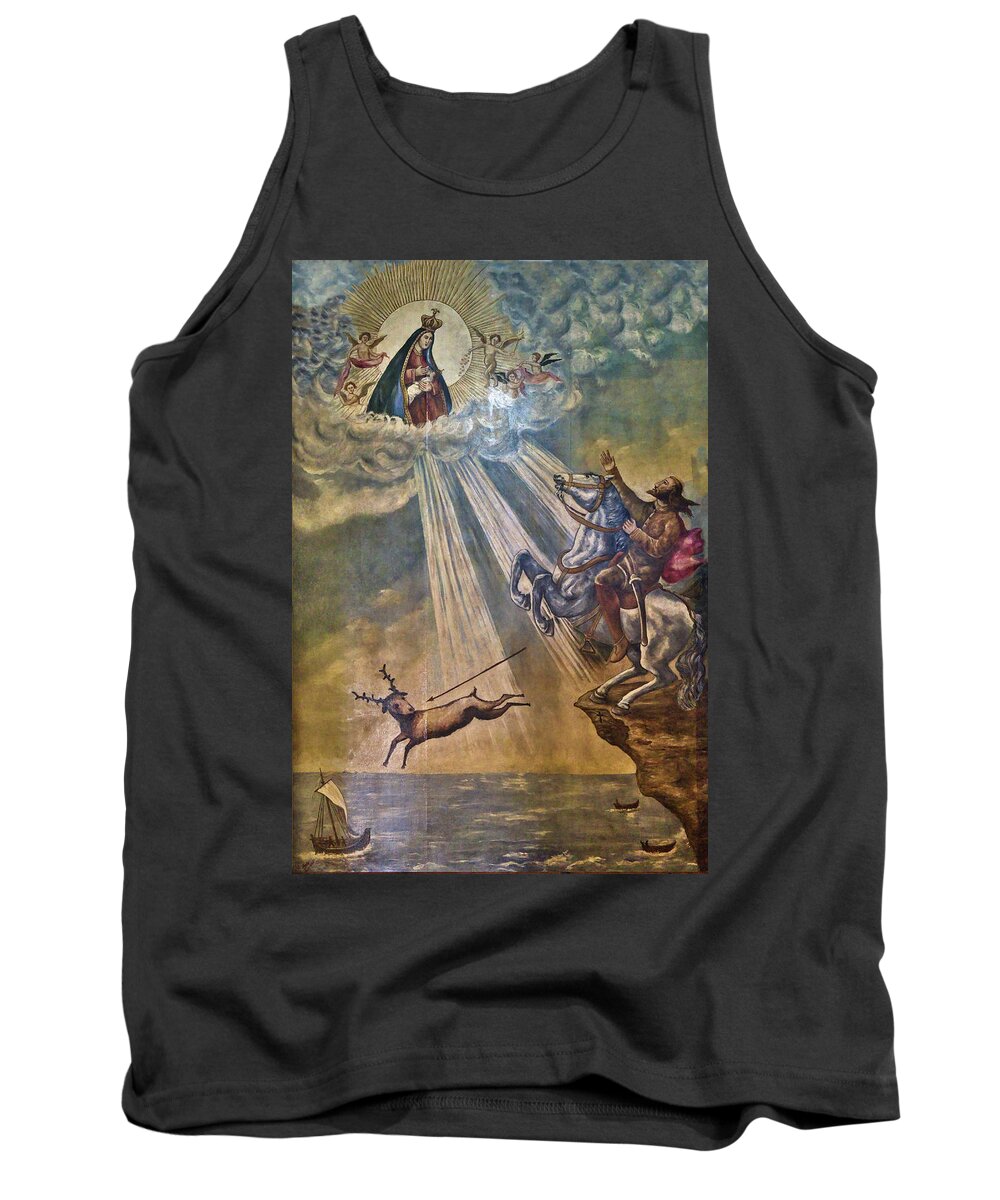 Nazare Tank Top featuring the photograph The Legend of Nazare by Angelo DeVal