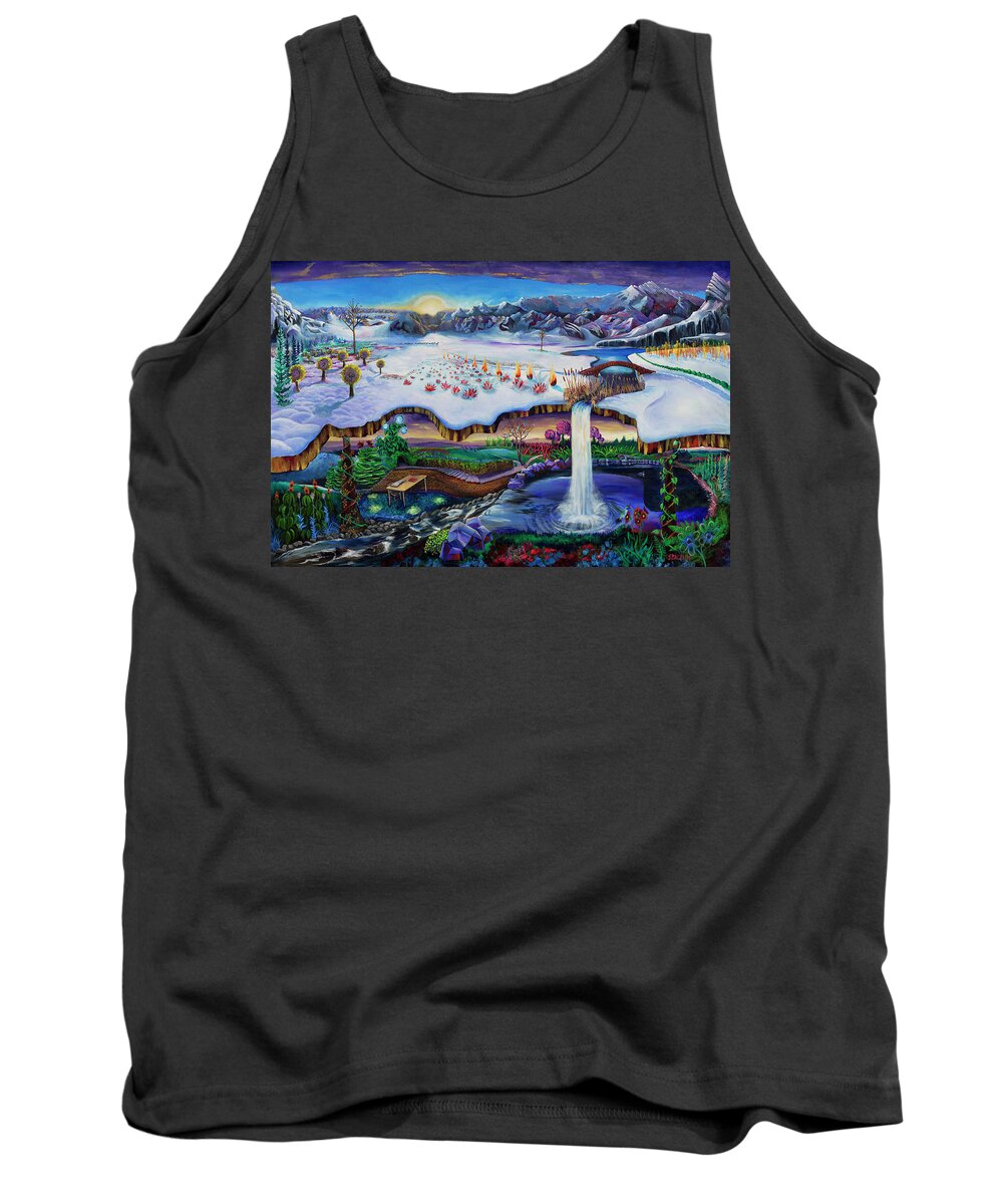 Water Tank Top featuring the digital art The Library by Joe Baltich