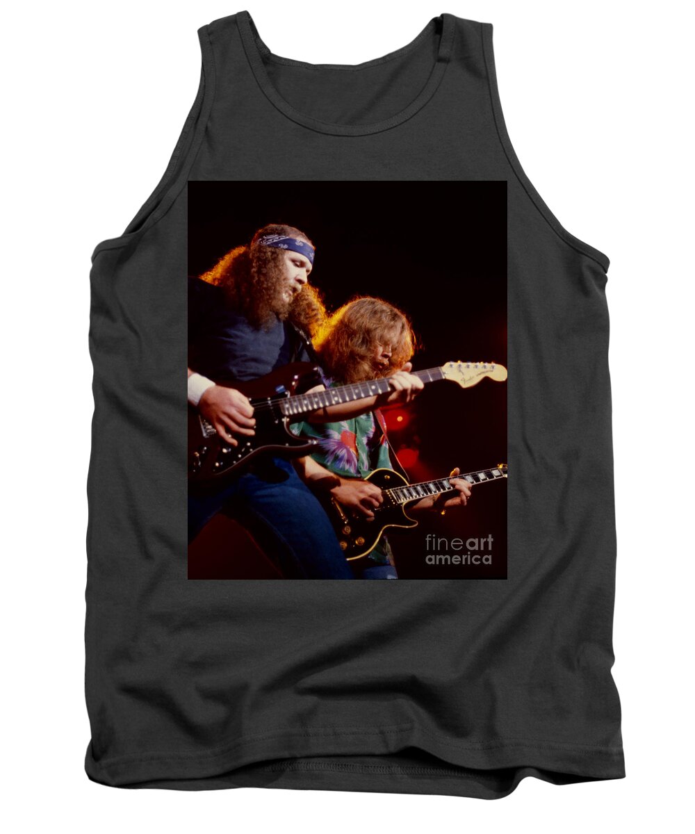 The Outlaws Tank Top featuring the photograph The Outlaws - Hughie Thomasson and Billy Jones by Daniel Larsen