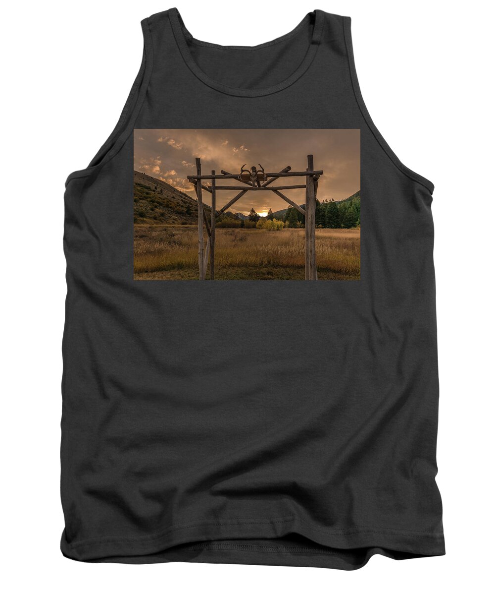 Idaho Tank Top featuring the photograph The Ranch, Victor by Arthur Oleary