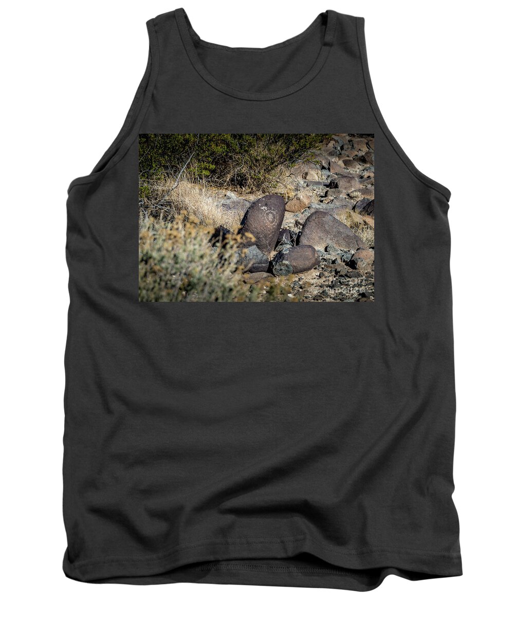Ancient Tank Top featuring the photograph Three Rivers Petroglyphs #20 by Blake Webster