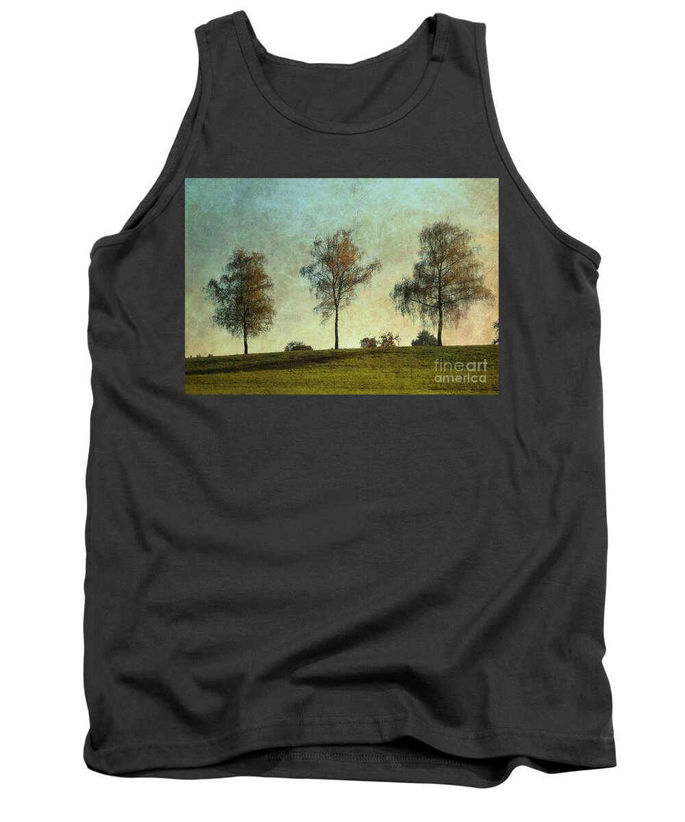 Trees Tank Top featuring the photograph Three Trees by Claudia Zahnd-Prezioso