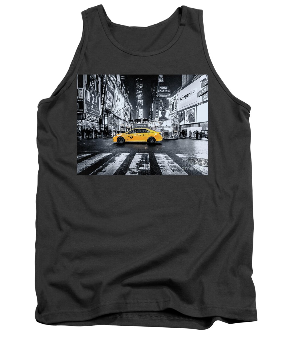 Times Square Tank Top featuring the photograph Times Square, New York City by Lev Kaytsner