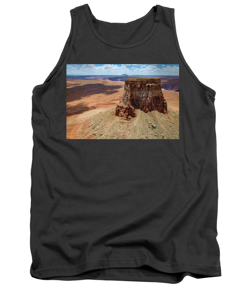 Rock Formation Tank Top featuring the photograph Tower Butte by Rob Hemphill