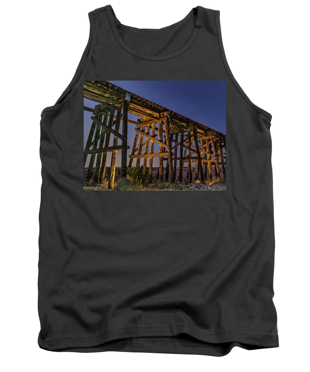 Train Tank Top featuring the photograph Tracks of Time by Daniel Hayes