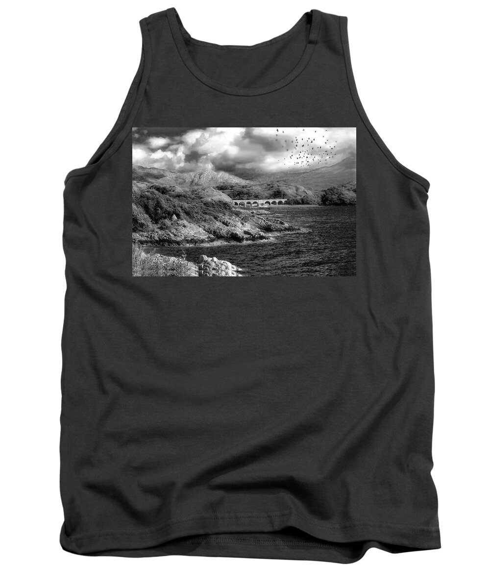 Landscape With Birds Tank Top featuring the photograph Tranquility by Jim Signorelli